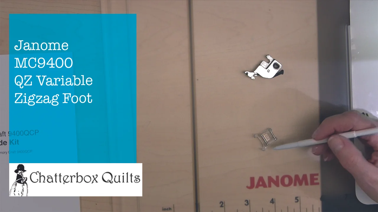 Variable Zigzagging with the Janome MC9400 — Chatterbox Quilts